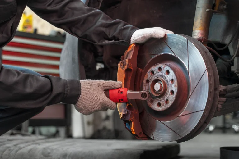 A Close-Up of Visual Examination of Brake Components