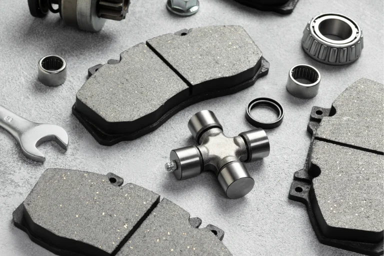A Close-Up of Worn Brake Pads