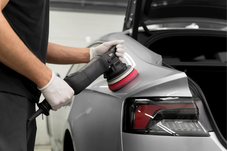 How to Fix Car Dents Without Repainting the Whole Panel 2 Mechanic Removing Car Dent Without Repainting the Vehicle