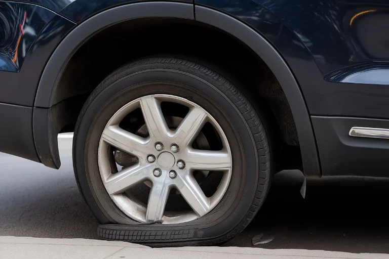 Underinflated Tire Causing Rim Damage in Dallas