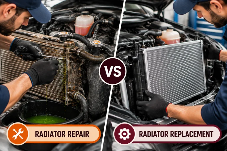 Radiator Repair vs Replacement: Cost Guide for Leaks & Overheating 3 Comparison between radiator repair and radiator replacement service